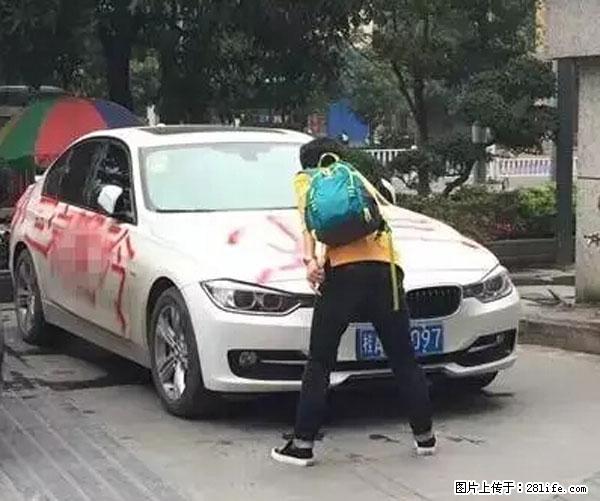 黑纹狮！南宁宝马被当街喷“小三”，剧情狗血胜XX的后裔~~ - 南宁生活资讯 - 南宁28生活网 nn.28life.net